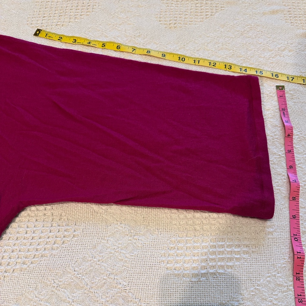 Talbots Dark Raspberry Wool Sweater - image 6